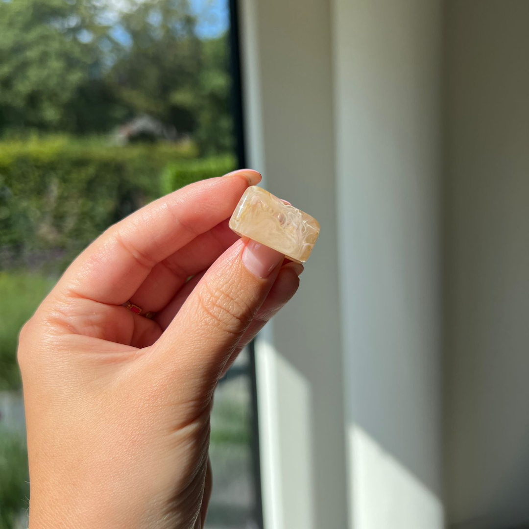 Ring Pink Marble - maat 18