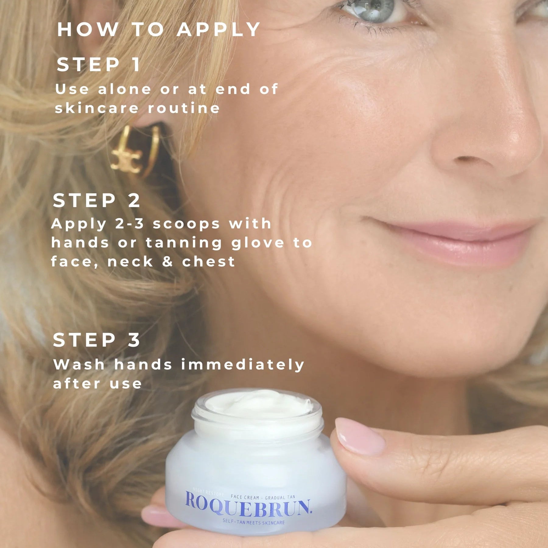 Mini Night Restore Face Cream Gradual Tan
