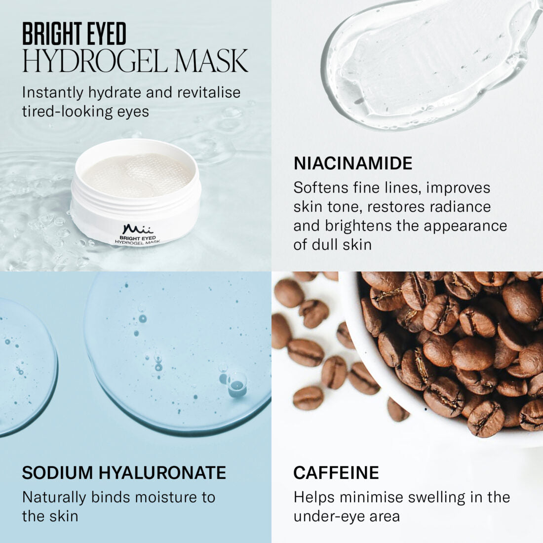 Bright eyed hydrogel mask - 60 pcs