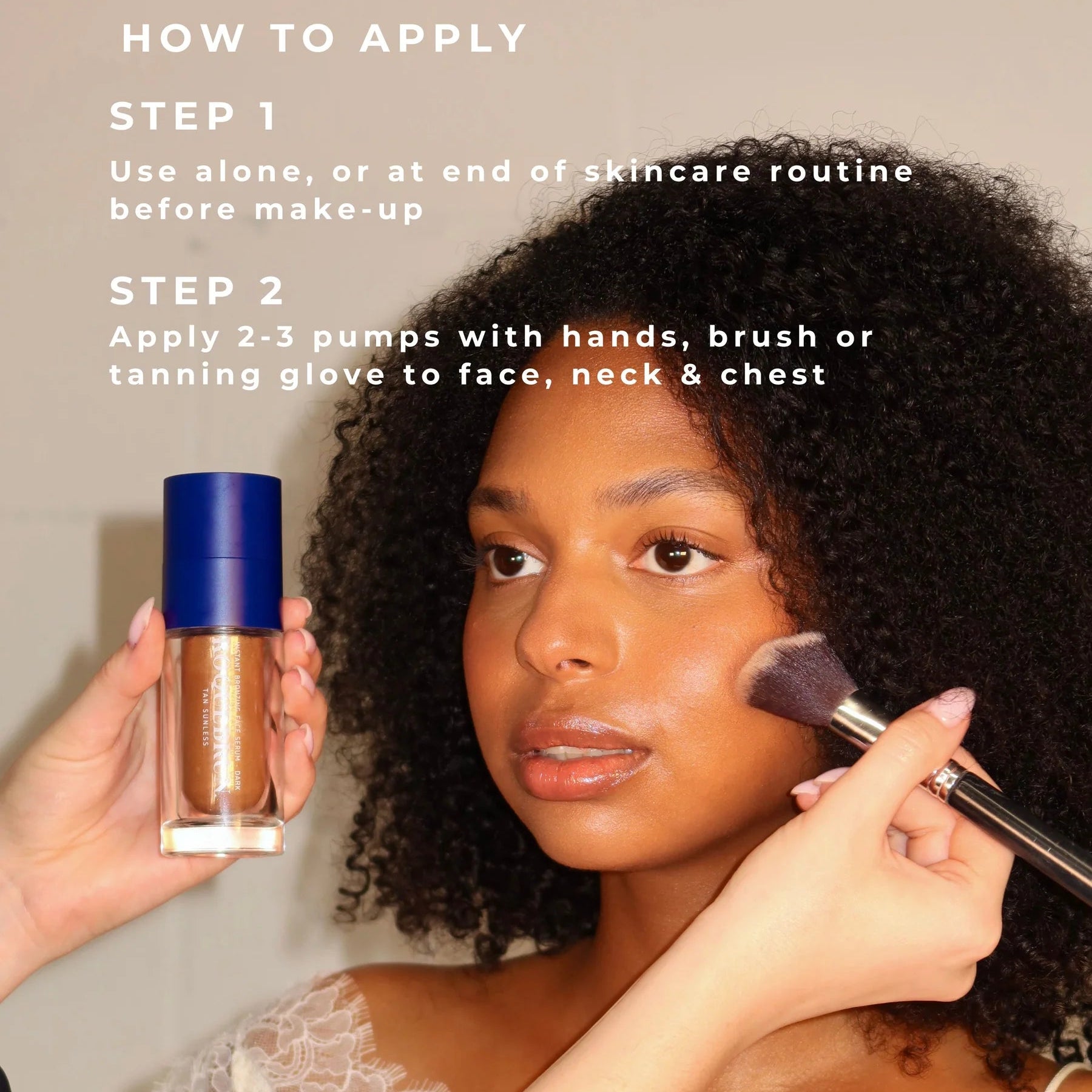 Instant Bronzing Face Serum Dark